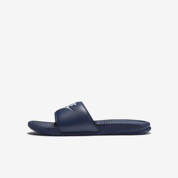 Nike Benassi - Férfi Utcai Cipő - Fekete/Fehér